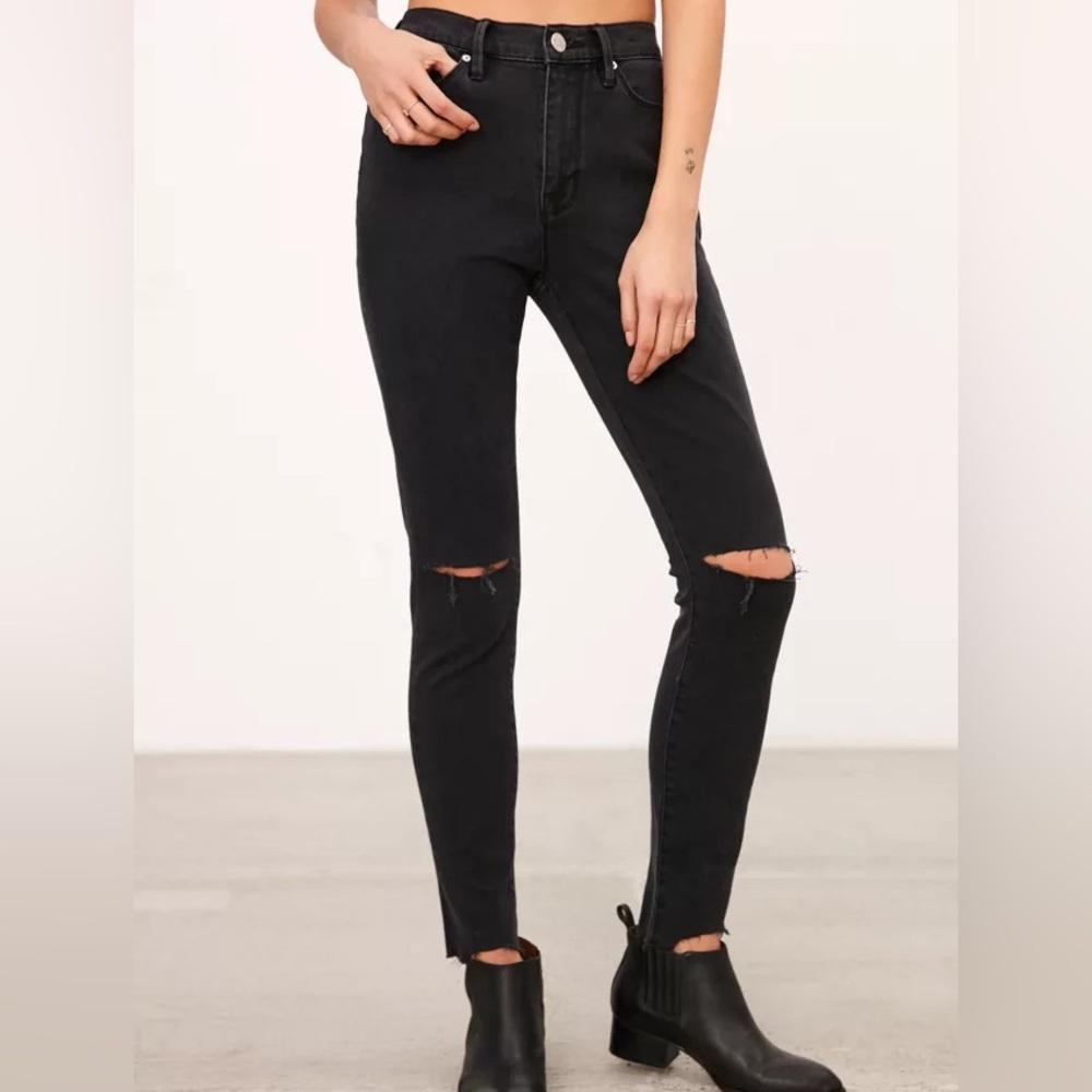 BDG Women’s “Twig” High Rise Distressed Skinny Black Jeans - Picture 3 of 8